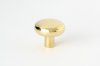 Knob / Hook caramel 24 <BR> polished brass