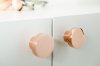 Decorative knob and wall hook Dot 40 in polished copper for kitchen cabinet kitchen drawer and bathroom