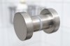 DOT 50 GLASS DOOR KNOB <BR> BRUSHED STAINLESS STEEL