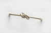 handle, cabinet pull with knot in brushed nickel
