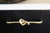 Cabinet pull Knot 136 <BR> polished brass