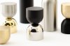 Knopp / Krok Kokeshi Mix 1832 <BR> polerat rostfritt / svart aluminium