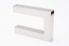 Wall hanger for the wardrobe, Square in polished stainless steel