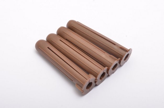 WALL PLUG BROWN x 4PCS