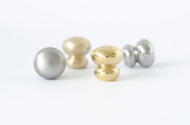 Knopp Bubble 20 <BR> polerad mässing