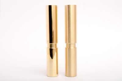 furniture legs in polished and brushed brass