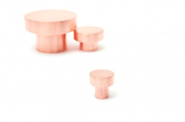 Knob / Hook Dot 18 <BR> polished copper