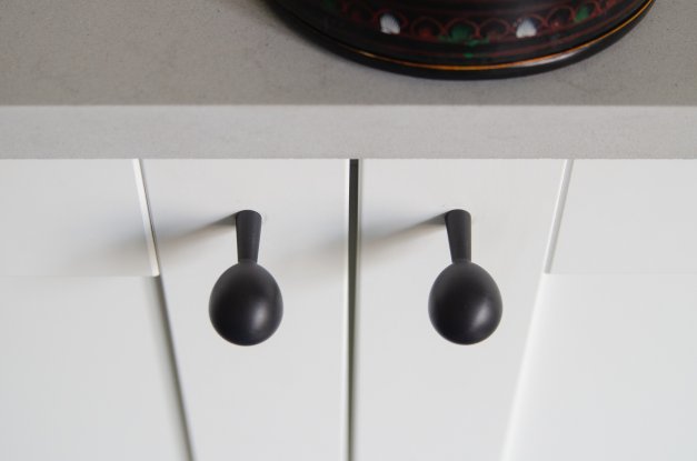 Krok / Knopp Drop 40 <BR> svart aluminium