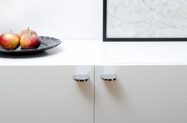 Knopp Globe 50 <BR> borstat rostfritt