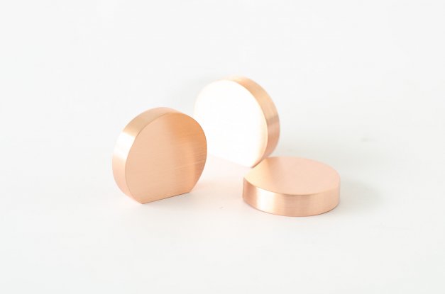 Vintage Knob Globe 25 <BR> brushed copper