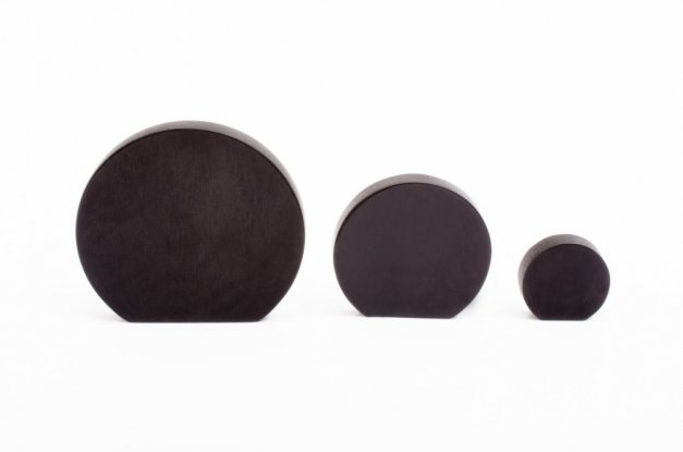 Knopp Globe 35 <BR> svart aluminium