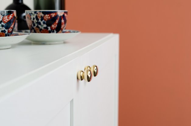 Knopp Bubble 20 <BR> polerad mässing