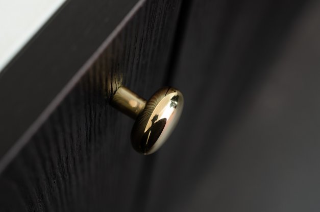 Knob / Hook caramel 24 <BR> polished brass