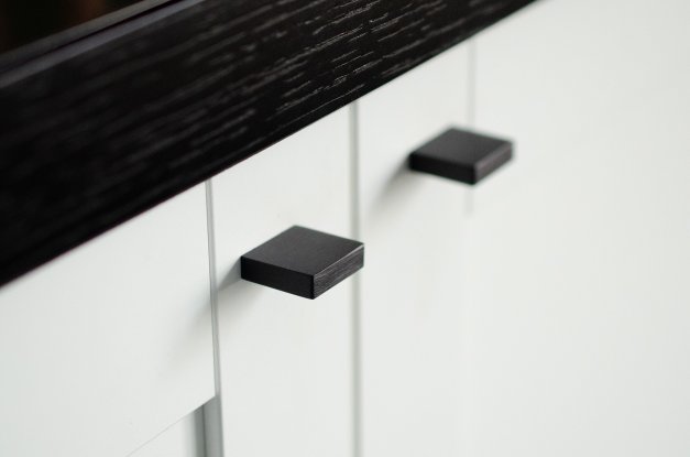 small black knob for cabinet doors, sideboards and furnitures