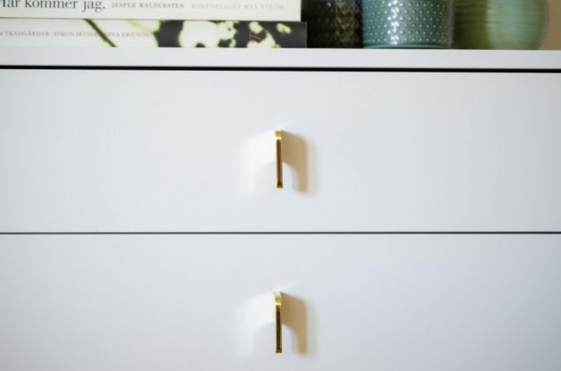 Knob Soft Cut 55 <BR> brushed brass