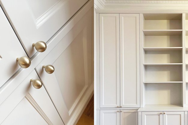 Knob Drop 20 <BR> brushed brass