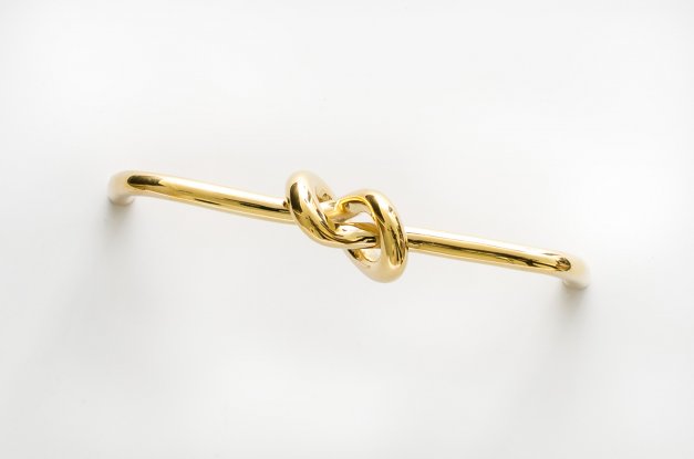 Cabinet pull Knot 136 <BR> polished brass