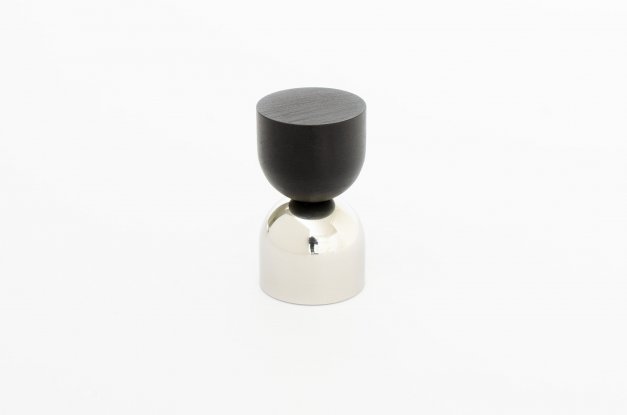 knopp krok polerat rostfritt svart aluminium