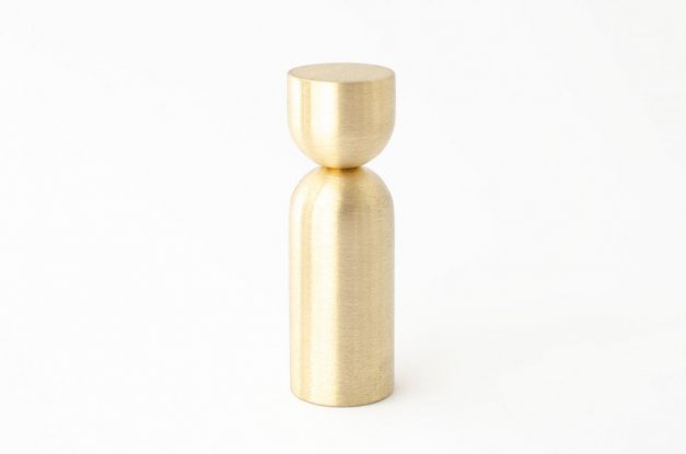 Hook Kokeshi 1856 <BR> brushed brass