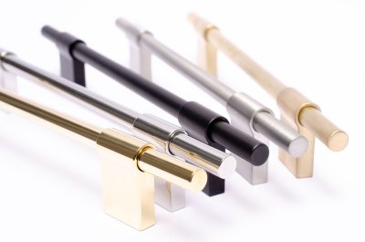 LINE 198 <BR> HANDLE - SMALL <BR> BRUSHED BRASS