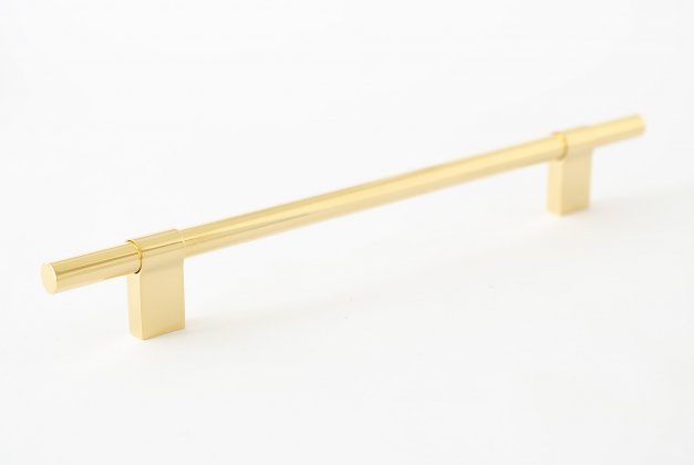 T-bar handle in polished brass