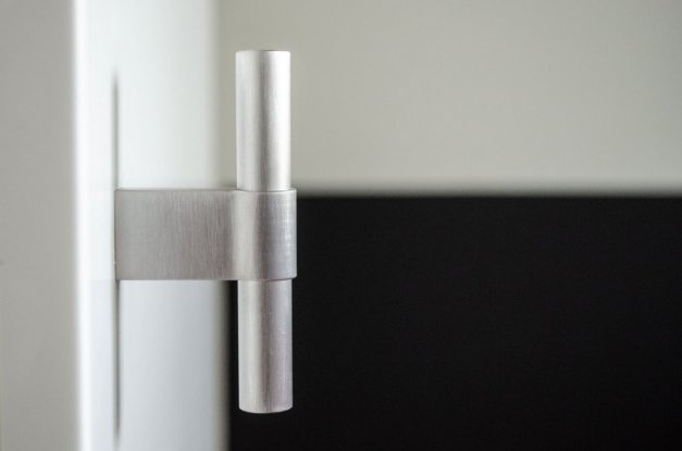 Knob Line Big 80 <BR> brushed stainless steel