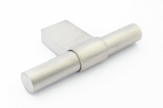 Knob Line Big 80 <BR> brushed stainless steel