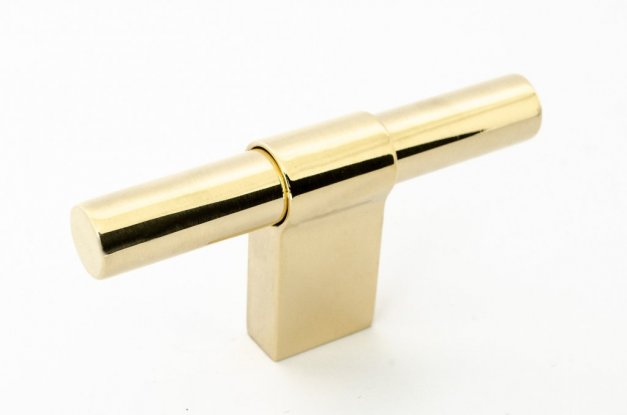 Knob Line Big 80 <BR> polished brass