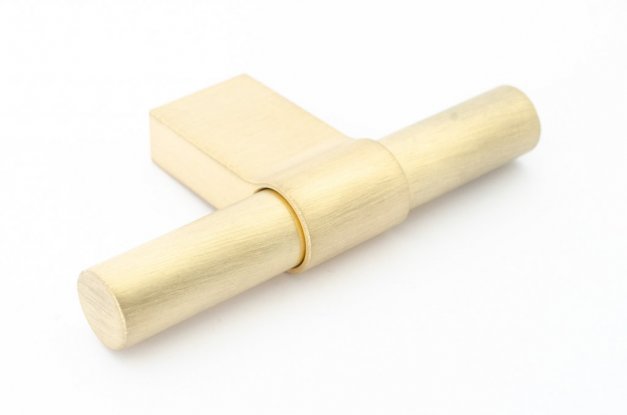 Knob Line Big 80 <BR> brushed brass