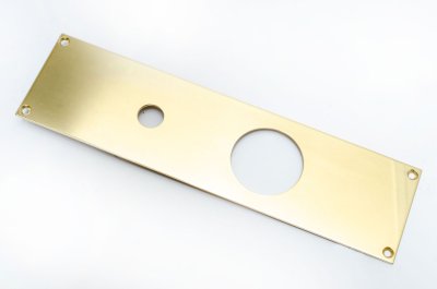 OUTGOING <br> Backplate 230-72 / 15/40 <br> polished brass