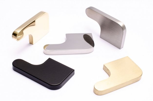 Knob Soft Cut 55 <BR> brushed brass