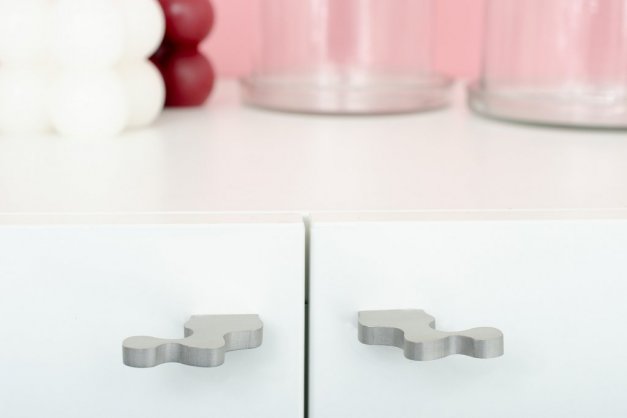 fin knopp i borstad rostfri