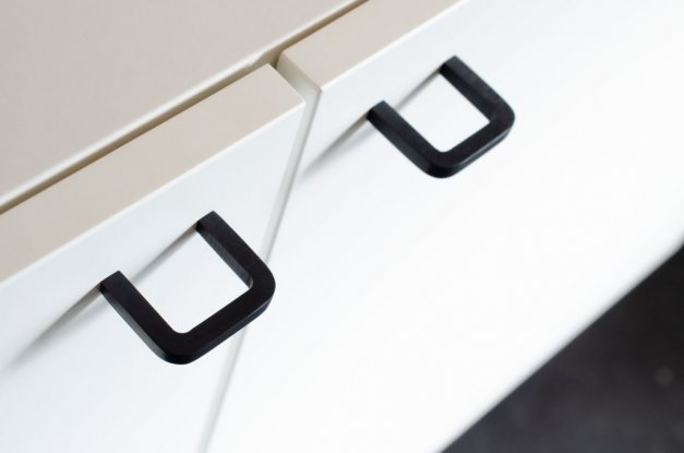 Knopp Thread 38 <BR> svart aluminium