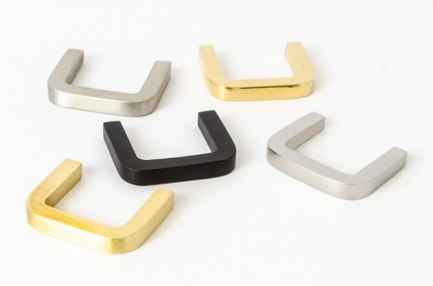 Knopp Thread 38 <BR> svart aluminium