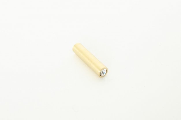 Vintage Knob Bling 28 <BR> brushed brass