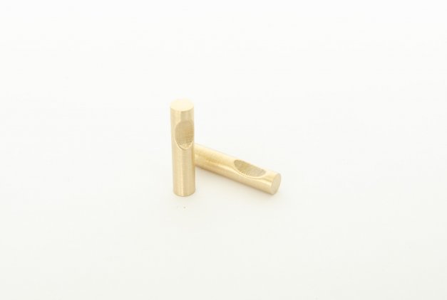Vintage Krok rund 28 <BR> borstad mässing