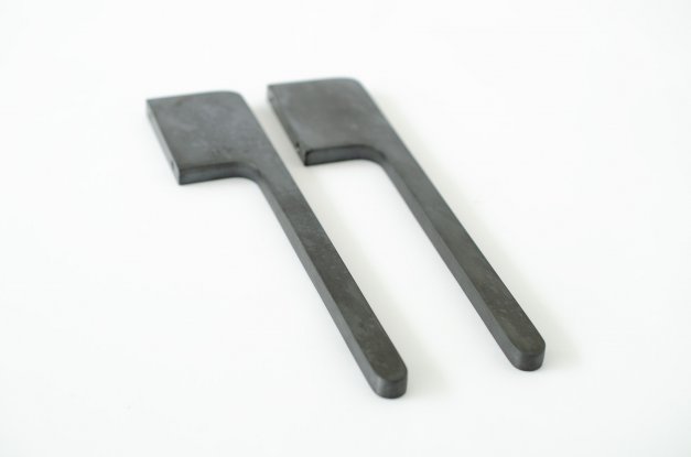 Vintage Handtag Soft Cut <BR> svart stål
